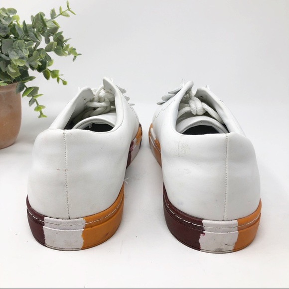 Zara Woman White Sneaker With Colorful Sole - Picture 9 of 11